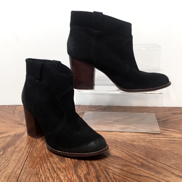Black suede ankle boot Splendid - Picture 3 of 13